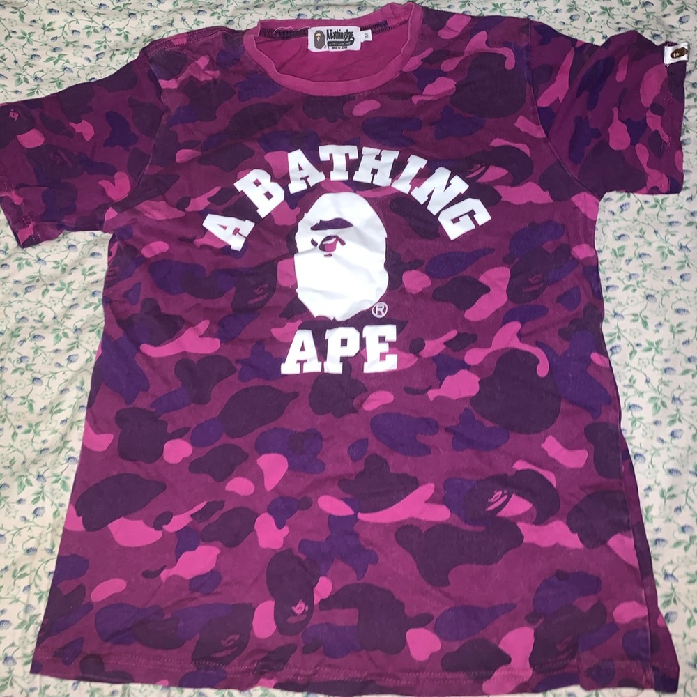 Purple bape tee